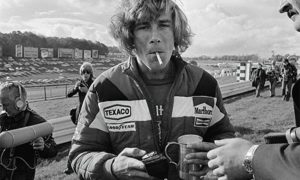 James Hunt smoking