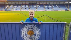 Charlie piccolo tifoso del Leicester