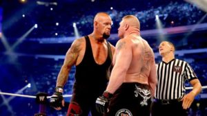 Undertaker vs lesnar face to face