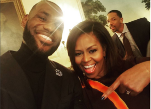 LeBron James e Michelle Obama