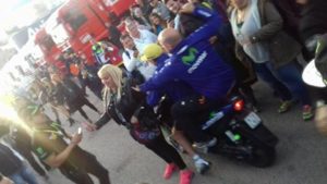 ana cabanillas valentino rossi incidente