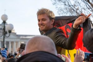 Nico Rosberg in visita a Wiesbaden,sua citta' natale.