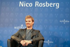 Nico Rosberg in visita a Wiesbaden,sua citta' natale.