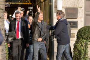 Nico Rosberg in visita a Wiesbaden,sua citta' natale.