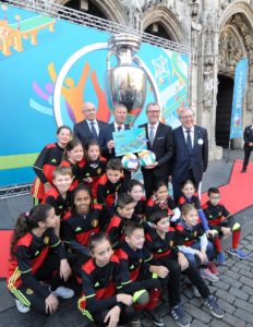 BELGIUM BRUSSELS UEFA EURO2020 HOST CITY LOGO LAUNCH