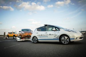 Nissan introduces driverless towing system at Oppama Plant