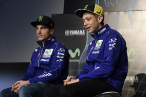 Valentino Rossi Maverick Vinales presentazione Yamaha
