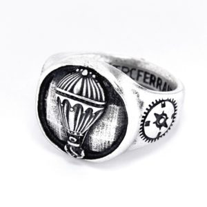 1 anello mongolfiera argento