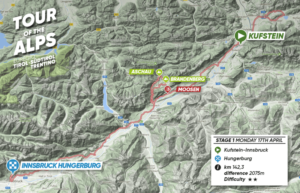 Tour of The Alps percorso 1 tappa
