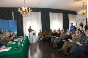 Un momento della conferenza stampa