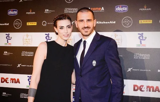 Bonucci e la moglie (Instragram)