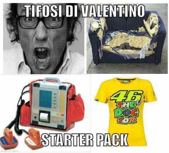 starter pack valentino rossi