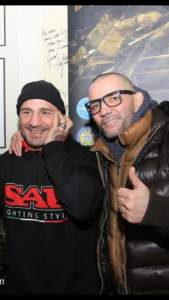 foto di Giacobbe Fragomeni con Angelo Valente