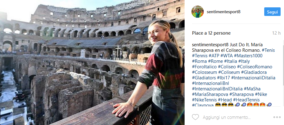 Sharapova Colosseo