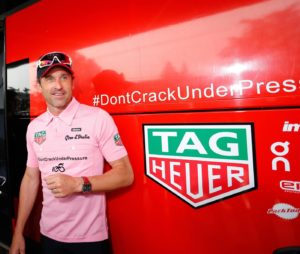 Patrick Dempsey pedala con il Giro, testimonial d'eccezione TAG Heuer