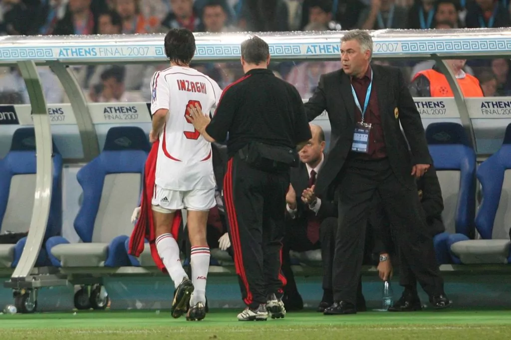 ancelotti inzaghi milan liverpool atene / Lapresse