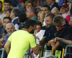 Donnarumma con Enzo Raiola