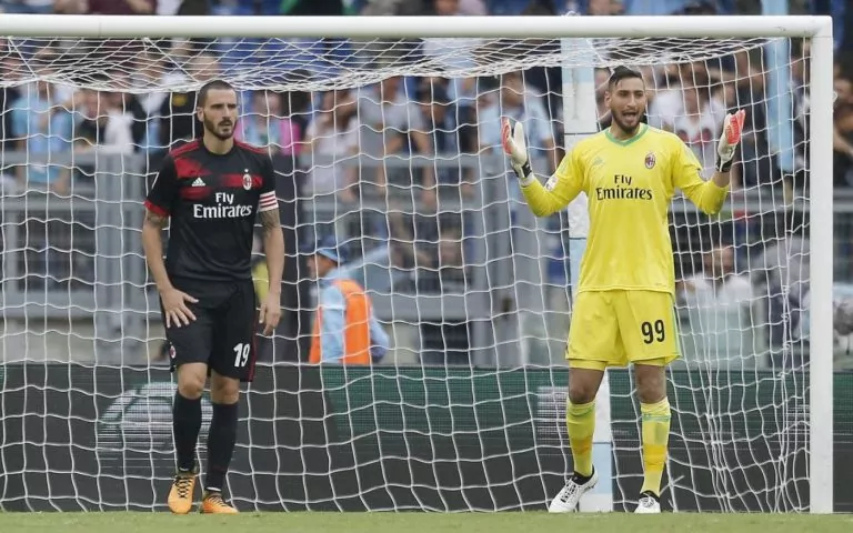 Bonucci e Donnarumma, Milan