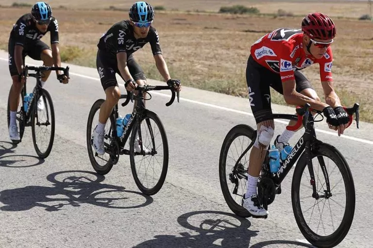 Gianni Moscon e Chris Froome