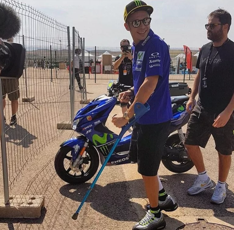 Infortunio Valentino Rossi