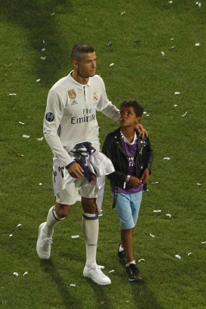 Cristiano Ronaldo e il figlio