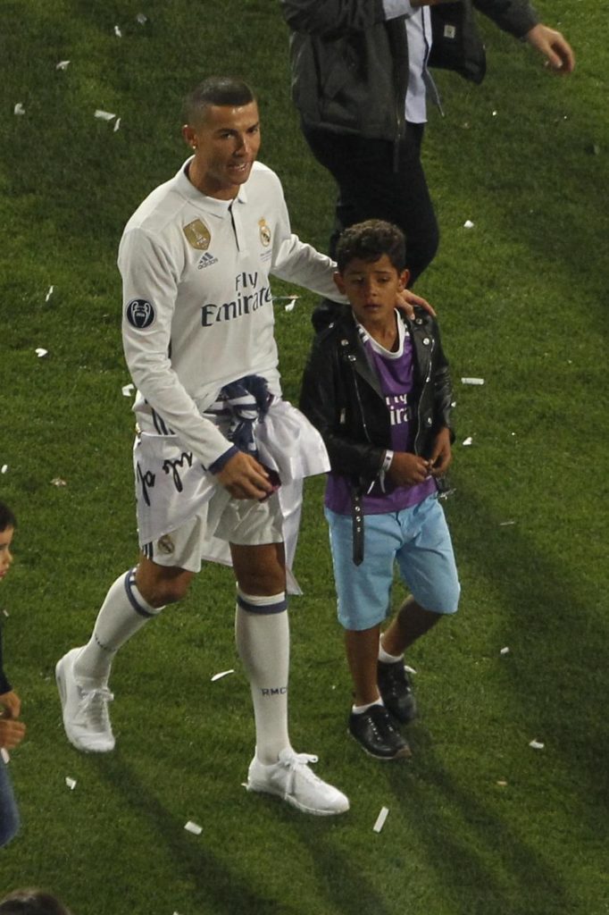 Cristiano Ronaldo e il figlio