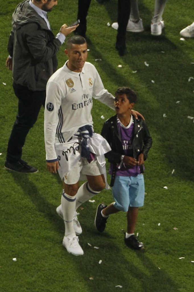 Cristiano Ronaldo e il figlio