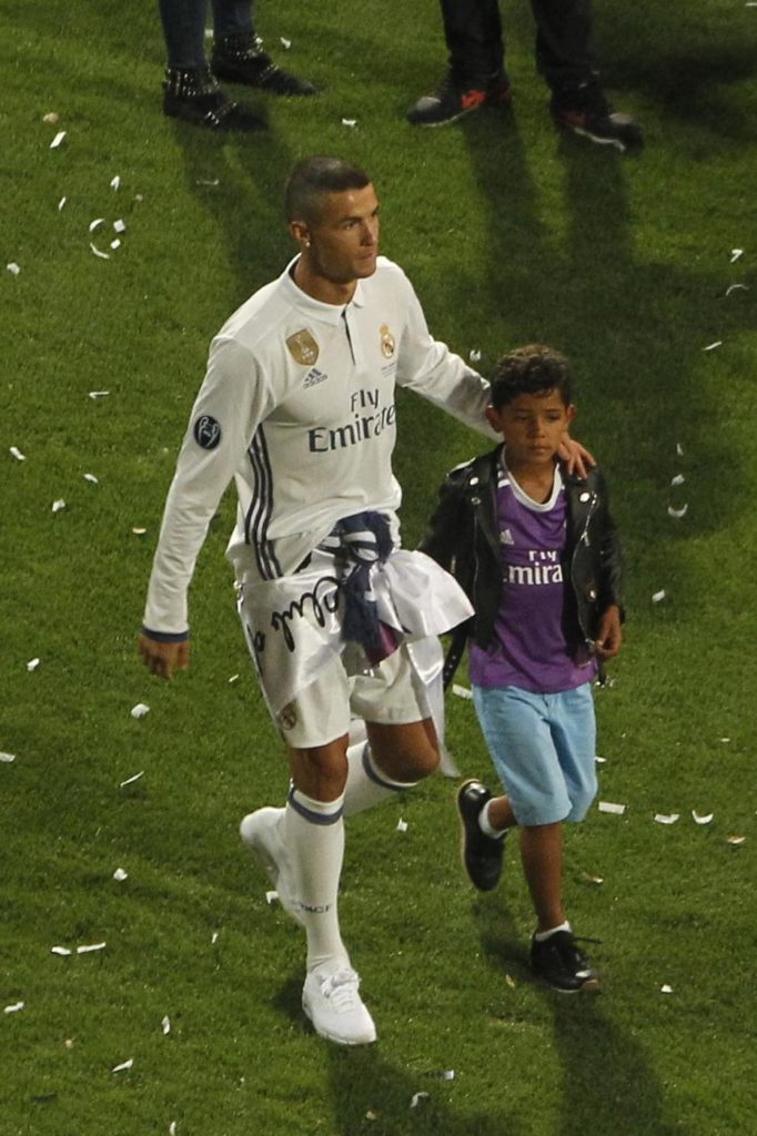 Cristiano Ronaldo e il figlio