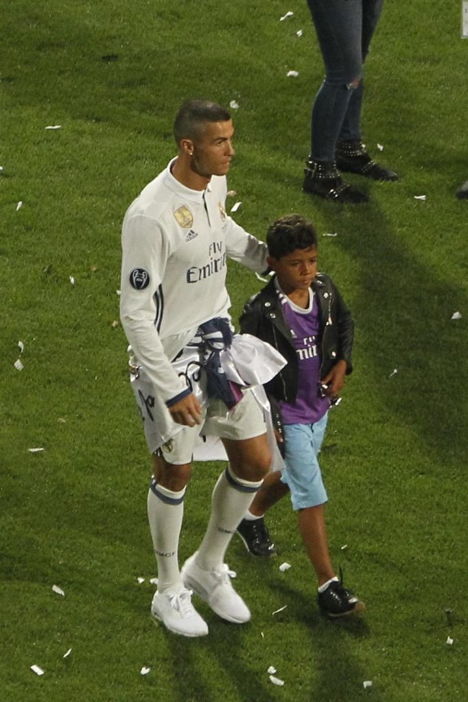 Cristiano Ronaldo e il figlio