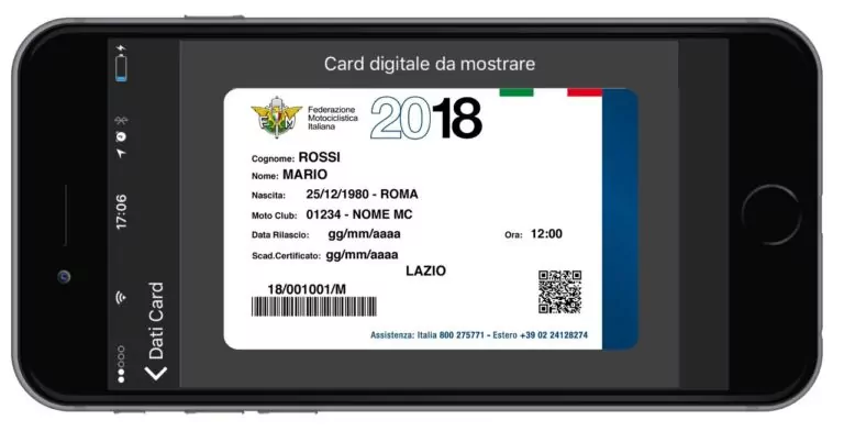 FIM Tessera digitale
