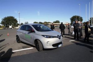 Inaugurazione colonnina EVA+, Grande Raccordo Anulare di Roma - Selva Candida
