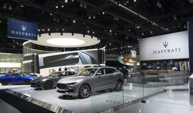 Maserati stand Los Angeles Auto Show