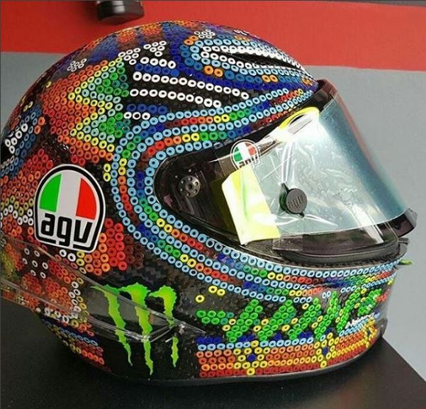 Casco Valentino Rossi Test