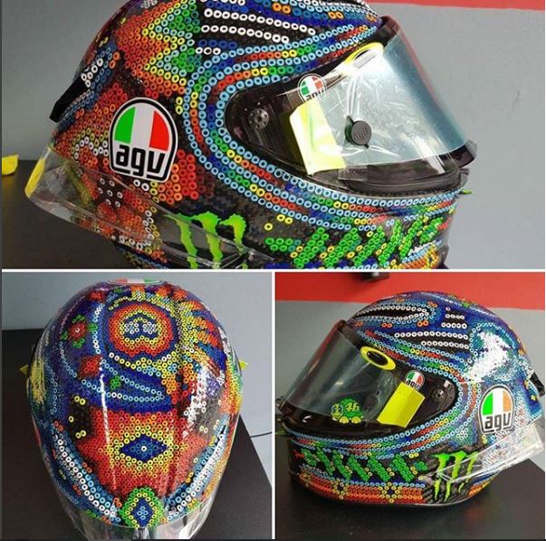 Casco Valentino Rossi Test