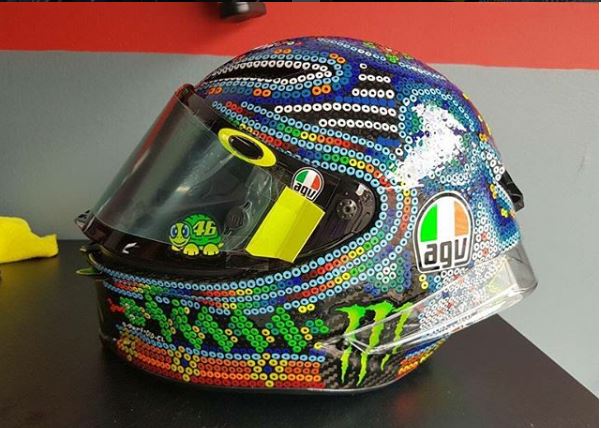 Casco Valentino Rossi Test