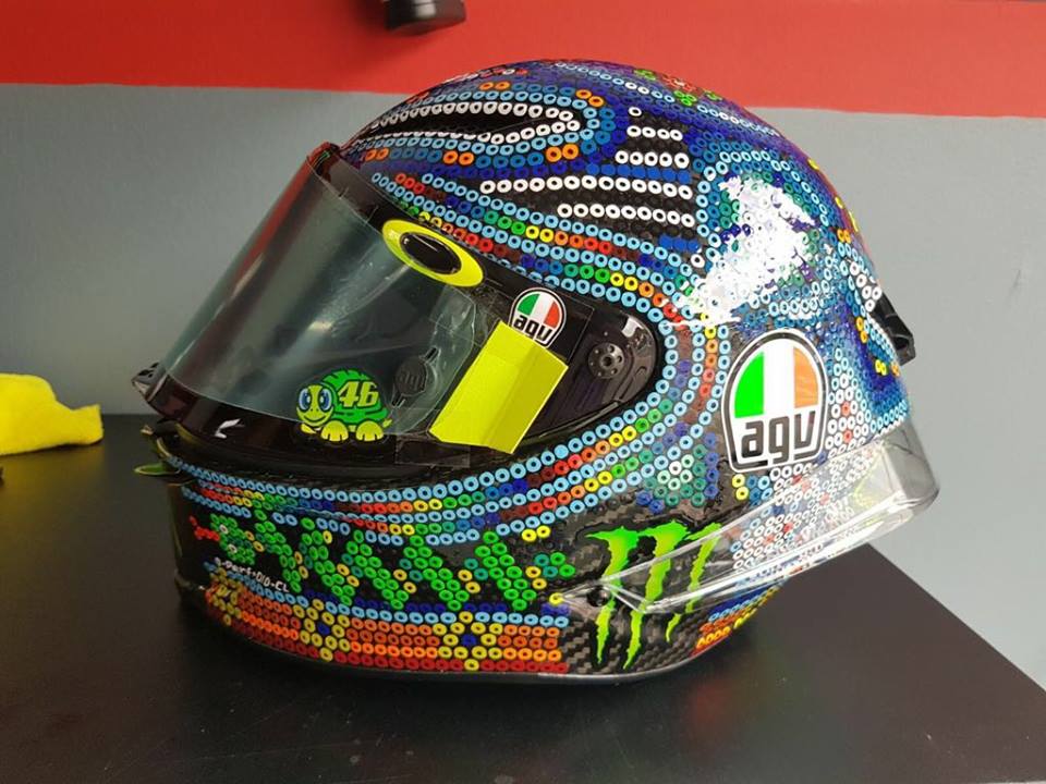 Casco Valentino Rossi Test