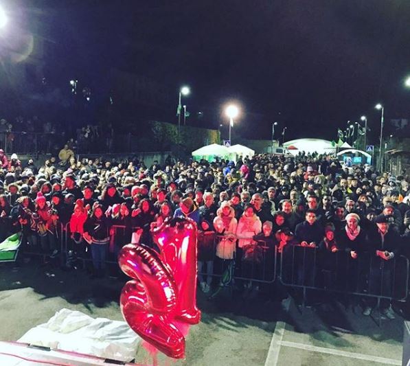 Franco Morbidelli festa babbucce