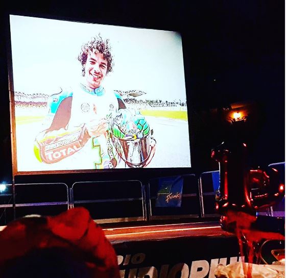Franco Morbidelli festa babbucce