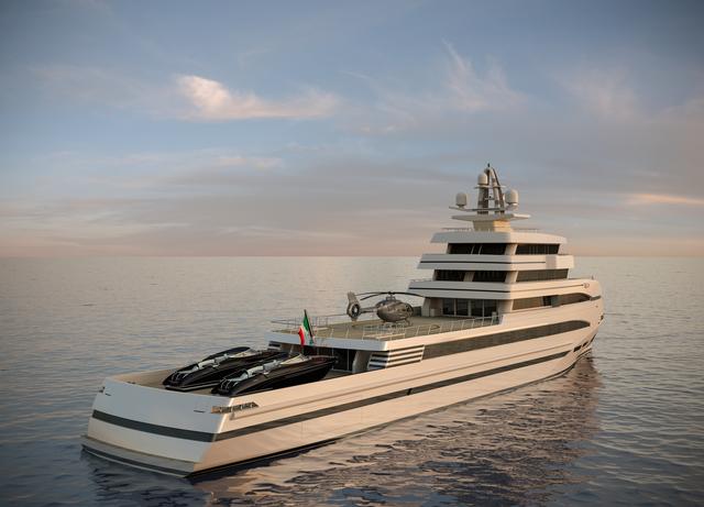 Rosetti Superyachts 85m expedition supply vessel