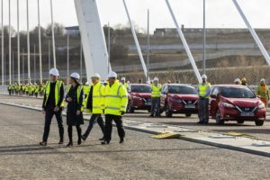 Nuova Nissan LEAF: i duchi di Cambridge passeggiano a Sunderland a bordo della 100% elettrica