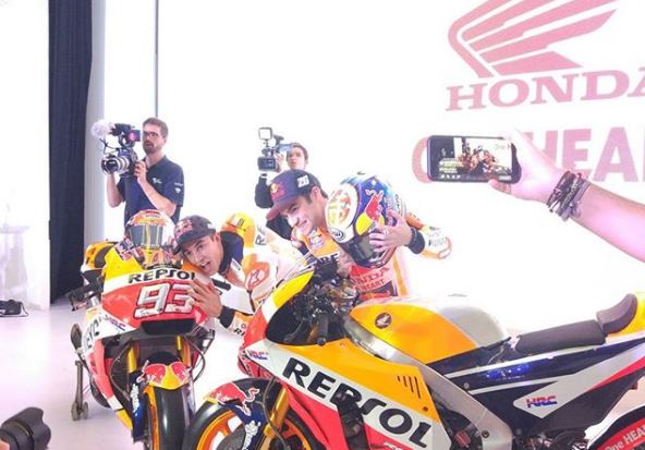 Presentazione Honda MotoGp Marquez Pedrosa
