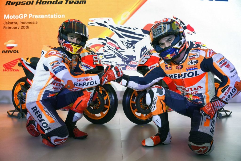 Presentazione Honda MotoGp Marquez Pedrosa