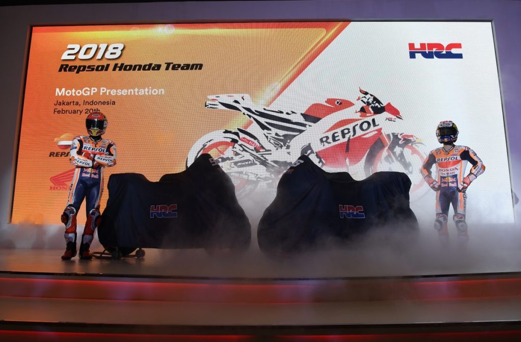 Presentazione Honda MotoGp Marquez Pedrosa