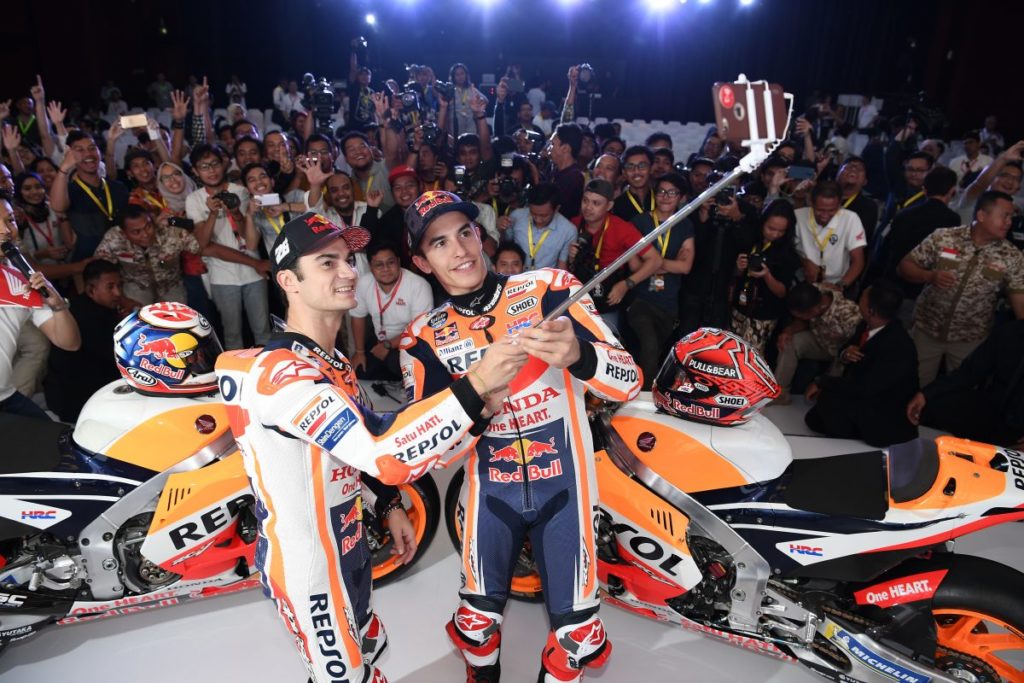 Presentazione Honda MotoGp Marquez Pedrosa