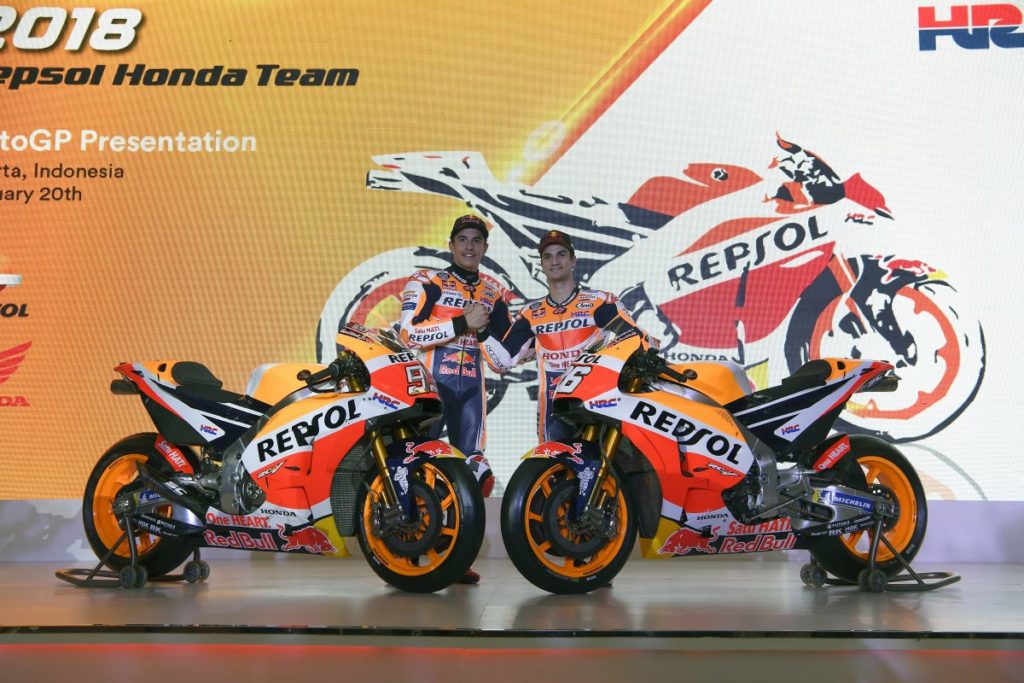 Presentazione Honda MotoGp Marquez Pedrosa