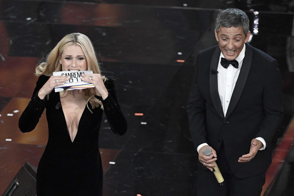 Abito Michelle Hunziker Sanremo
