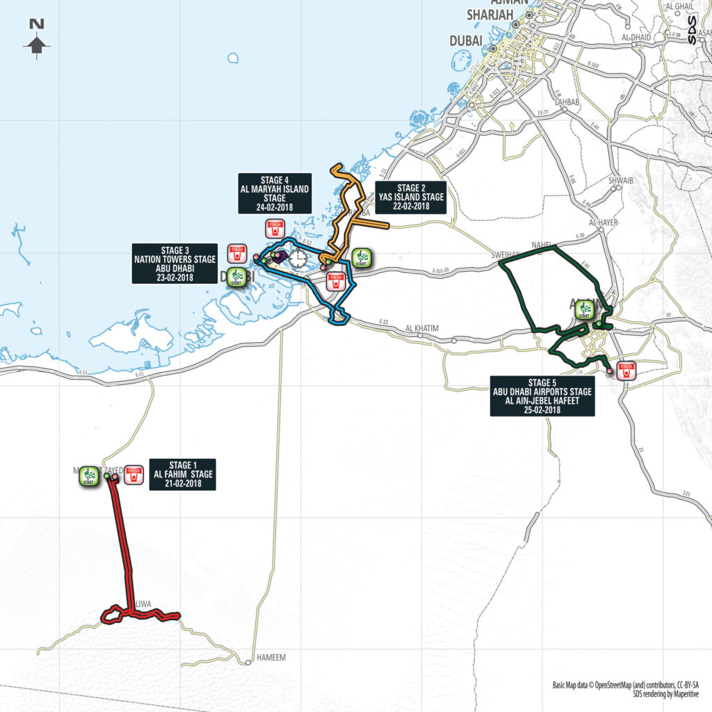 prima tappa dell'Abu Dhabi Tour