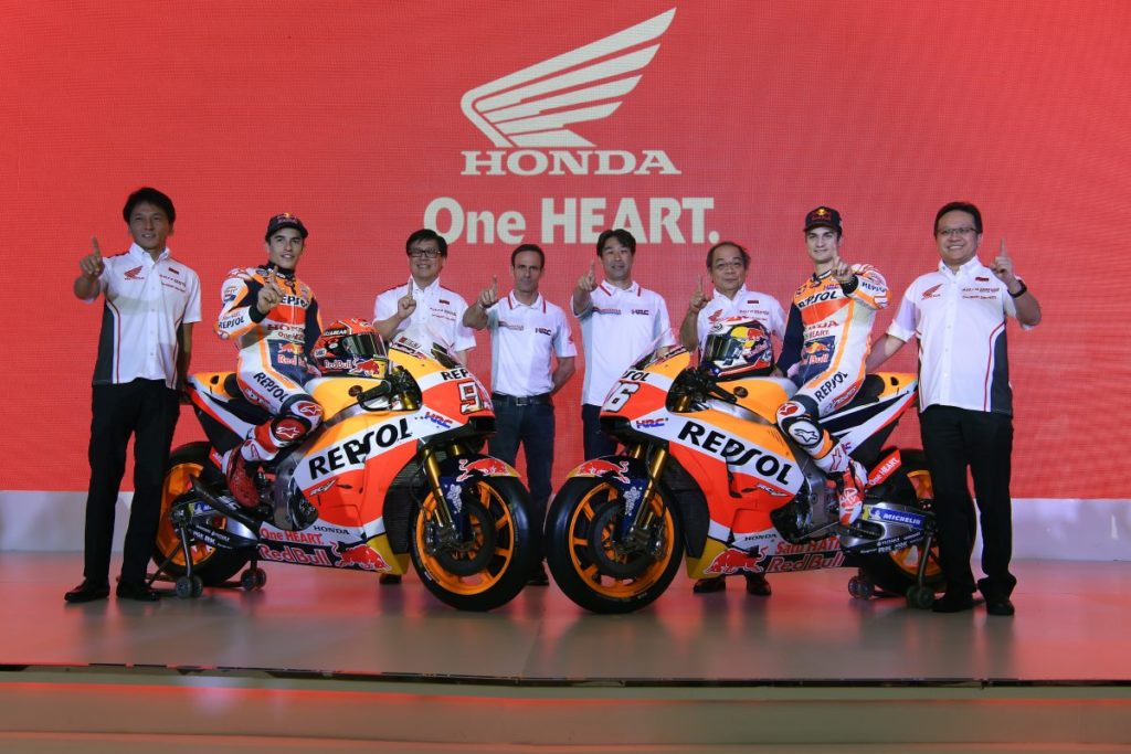 Presentazione Honda MotoGp Marquez Pedrosa