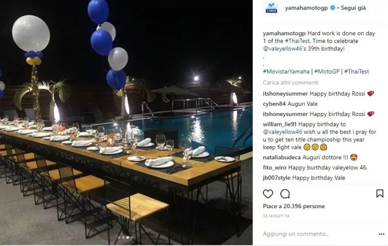 Compleanno Valentino Rossi