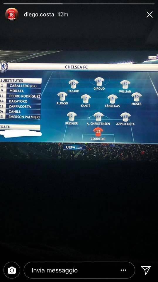 Diego Costa Antonio Conte Instagram
